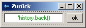 Lst die "ZURCK" Funktion des Browsers aus.